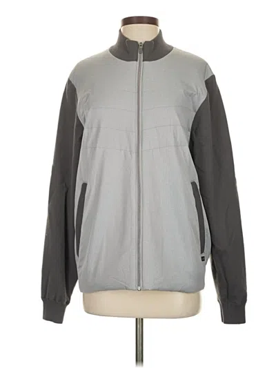 Pre-owned Greg Norman Track Jacket In Gray