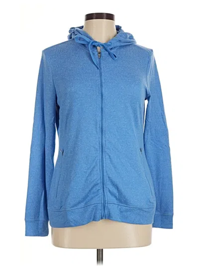Pre-owned Greg Norman Zip Up Hoodie In Blue