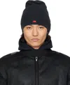 Greg Ross Logo-motif Ribbed Beanie In Black
