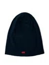 Greg Ross Logo-motif Ribbed Beanie In Blue
