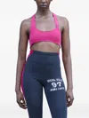 Greg Ross Racerback Raw-cut Top In Pink