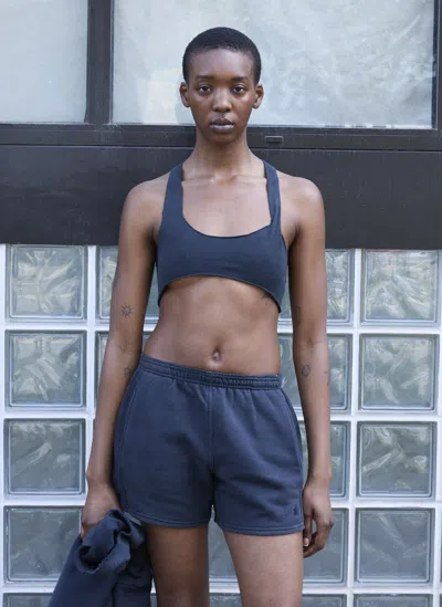 Greg Ross Raw Cut Bra Top In Grey