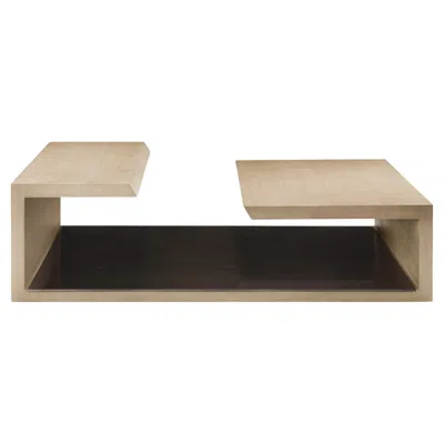 Pre-owned Greg Sheres Modern Oak And Bronze Cocktail Table Designed By ;"seville". In Stock In Brown