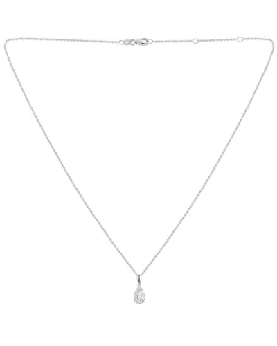 Gregg Ruth 14k 0.51 Ct. Tw. Diamond Pendant In Silver