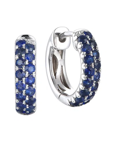 Gregg Ruth 14k 0.70 Ct. Tw. Blue Sapphire Huggie Earring