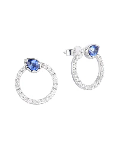 Gregg Ruth 14k 0.94 Ct. Tw. Diamond & Blue Sapphire Earring In No Color