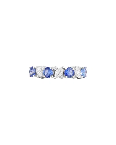 Gregg Ruth 14k 1.65 Ct. Tw. Diamond & Blue Sapphire Ring