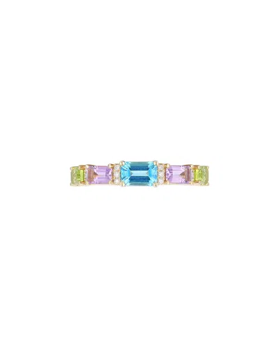 Gregg Ruth 14k 1.83 Ct. Tw. Diamond & Gemstone Ring In Metallic
