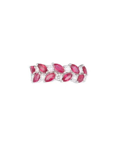 Gregg Ruth 14k 1.96 Ct. Tw. Diamond & Ruby Ring In White