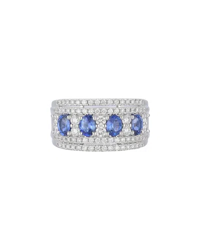 Gregg Ruth 14k 1.98 Ct. Tw. Diamond & Blue Sapphire Ring In No Color