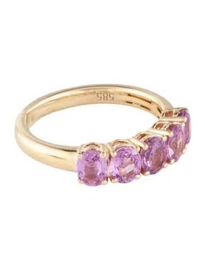 Pre-owned Gregg Ruth 14k 2.00ctw Sapphire Band In Multicolor