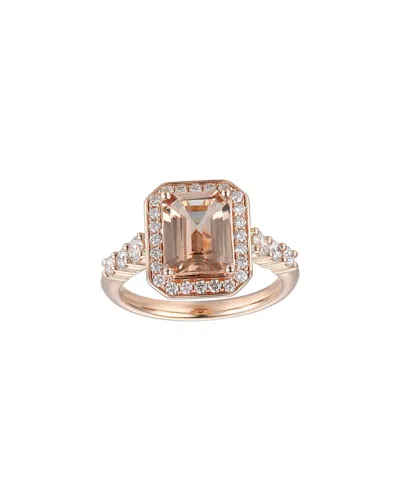 Gregg Ruth 14k 2.60 Ct. Tw. Diamond & Morganite Ring In Gold