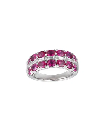 Gregg Ruth 14k 3.13 Ct. Tw. Diamond & Ruby Ring In Red