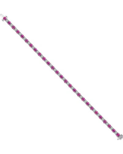 Gregg Ruth 14k 7.29 Ct. Tw. Diamond & Ruby Bracelet In Pink