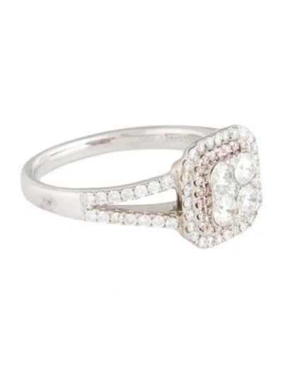 Pre-owned Gregg Ruth 14k Diamond Cocktail Ring In Multicolor