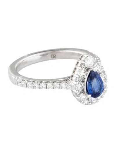 Pre-owned Gregg Ruth 14k Sapphire & Diamond Cocktail Ring In Multicolor
