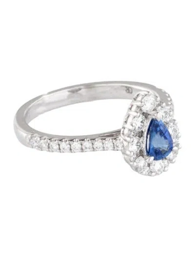 Pre-owned Gregg Ruth 14k Sapphire & Diamond Cocktail Ring In Multicolor