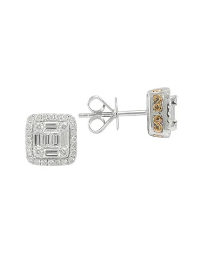 Gregg Ruth 14k Two-tone 0.84 Ct. Tw. Diamond Earring