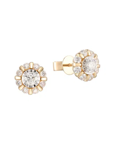 Gregg Ruth 14k Two-tone 0.89 Ct. Tw. Diamond Earring