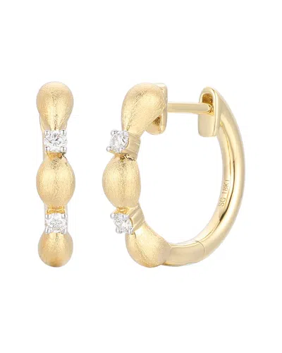 Gregg Ruth 18k 0.10 Ct. Tw. Diamond Earring In Gold