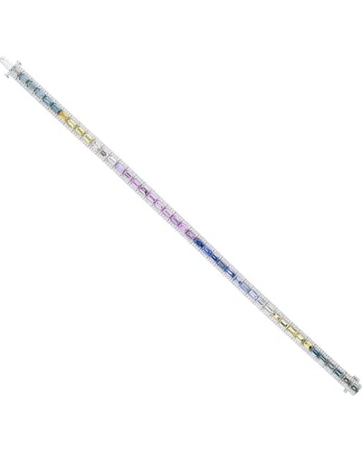 Gregg Ruth 18k 11.94 Ct. Tw. Diamond & Multi Sapphire Bracelet In No Color