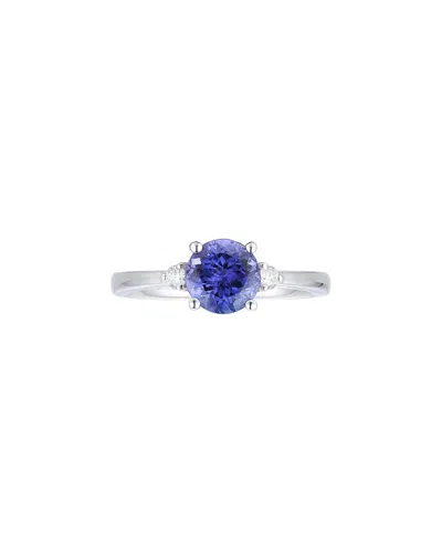 Gregg Ruth 18k 1.67 Ct. Tw. Diamond & Tanzanite Ring In Metallic