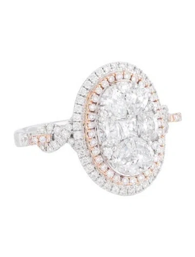 Pre-owned Gregg Ruth 18k 1.73ctw Diamond Cocktail Ring In Multicolor