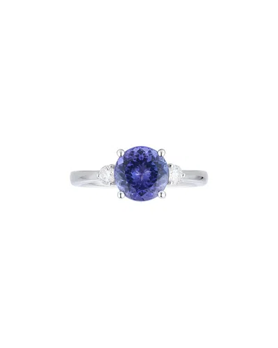 Gregg Ruth 18k 2.55 Ct. Tw. Diamond & Tanzanite Ring In Black