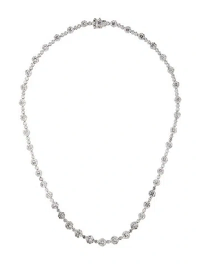 Pre-owned Gregg Ruth 18k 6.05ctw Diamond Collar Necklace, 16" In Multicolor