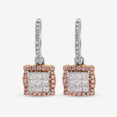 Gregg Ruth 18k Gold,diamond 0.91ct. Tw. And Fancy Diamond 0.29ct. Tw. Drop Earrings 50637 In Silver