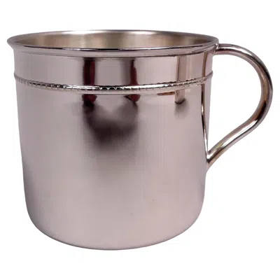 Pre-owned Greggio Italian Modern Sterling Silver Baby Cup