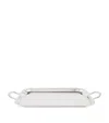 Greggio Silver Plated English Tray With Handles In Silver