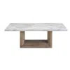 Gregory Marble Coffee Table In White