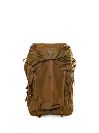 Gregory Maven 48 Buckle-fastening Mesh-panelled Backpack In Brown