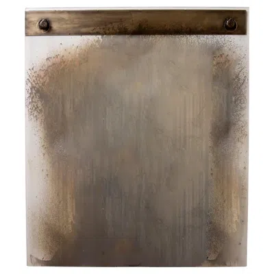 Pre-owned Gregory Nangle Brutalist Ghost Mirror By , Hand-poured Silver, Customizable In Gold