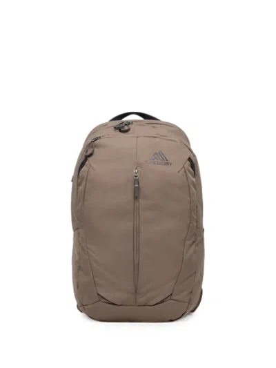 Gregory Retna 25l Logo-print Zip-fastening Backpack In Brown