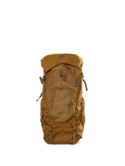 Gregory Stout 45 Buckle-fastening Ripstop Backpack In Brown