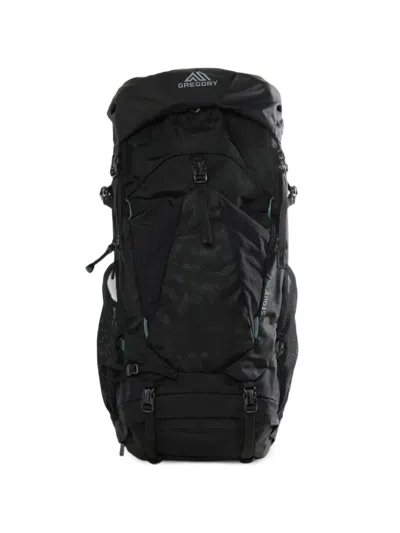 Gregory Stout Buckle-fastening Mesh-panel Backpack In 블랙