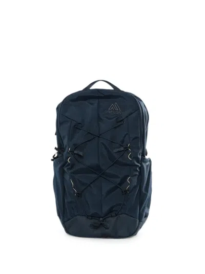 Gregory Teros Bungee-cord Logo-print Backpack In Blue