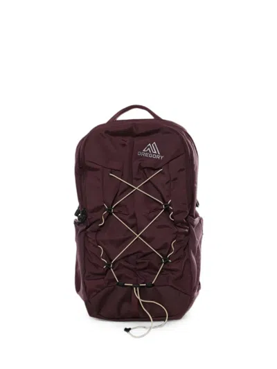 Gregory Terros 28 Bungee-cord Logo-print Backpack In Brown