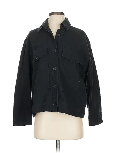 Pre-owned Grei 3/4 Sleeve Button Down Shirt In Black