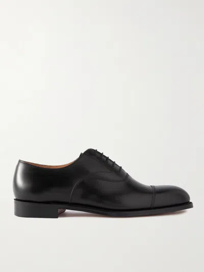 Grenson Cambridge Leather Oxford Shoes In Black