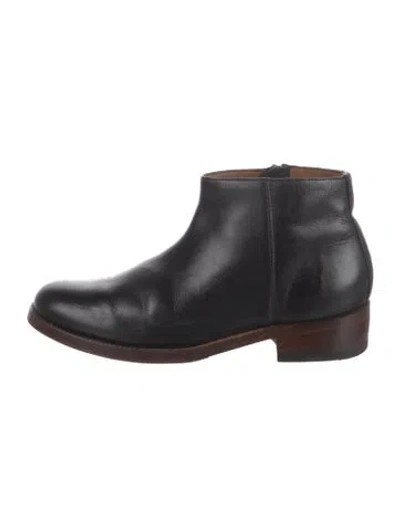 Pre-owned Grenson Leather Chelsea Boots In Black