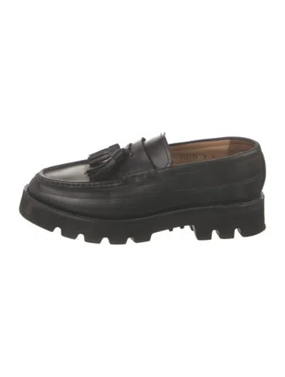 Pre-owned Grenson Leather Dress Loafers In Black