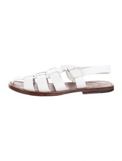 Pre-owned Grenson Leather Gladiator Sandals In Brown