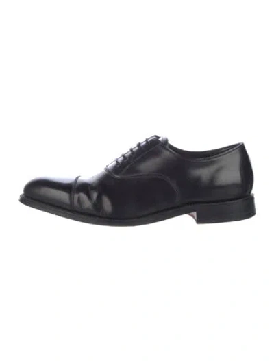 Pre-owned Grenson Leather Oxfords In Black