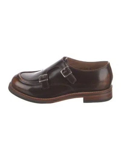 Pre-owned Grenson Leather Oxfords In Brown