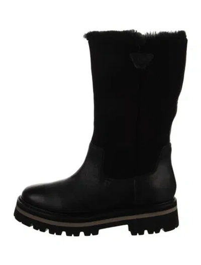 Pre-owned Grenson Leather Rain Boots In Black