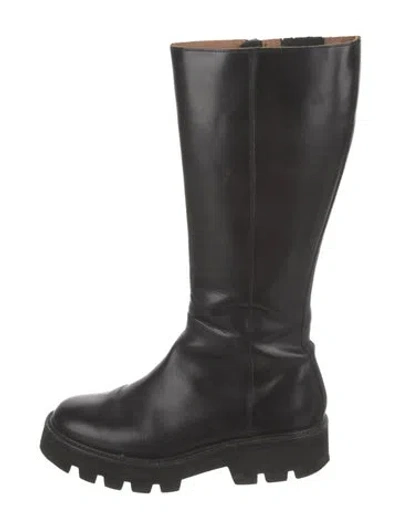 Pre-owned Grenson Leather Rain Boots In Black