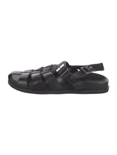 Pre-owned Grenson Leather Sandals In Black